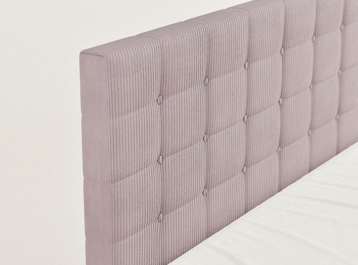 BOXSPRINGBETT Tasca 140/200 cm, in Lila, Bettkasten, Matratze, Topper - Lila/Schwarz, Holz/Holzwerkstoff (140/200cm) - Maison de Reve