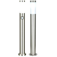 RGB LED WEGELEUCHTE Silber Metall 2er Set - Silberfarben, Kunststoff (7.6/7.6/110cm) - Globo Lighting