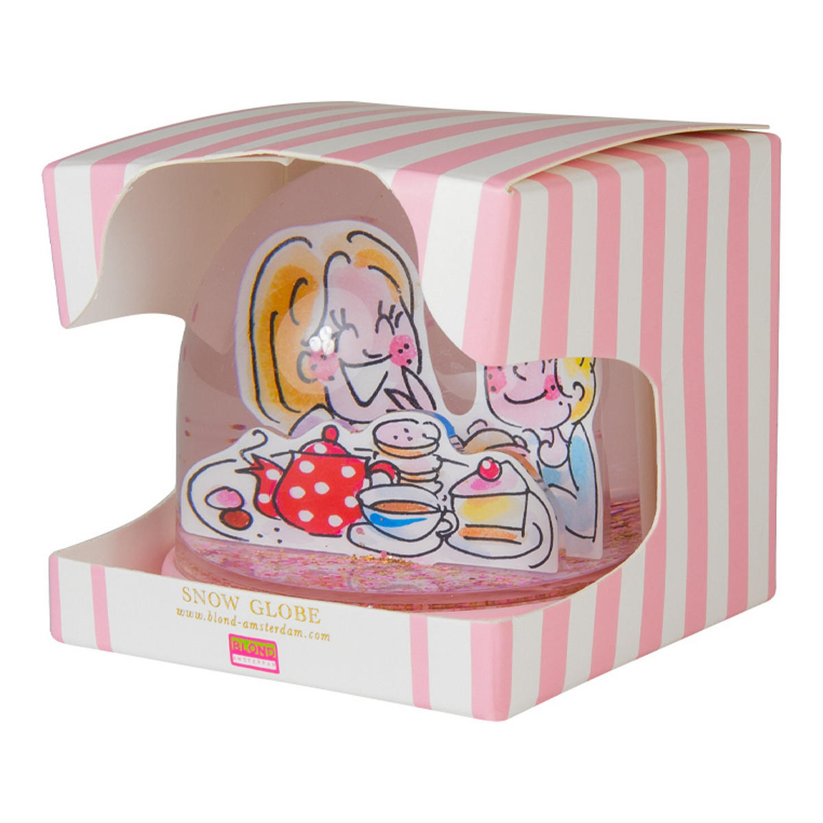 SCHNEEKUGEL Blond Geburtstag in Bunt - 9cm - Multicolor, Keramik (9/8/9cm) - Blond Amsterdam