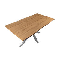ESSTISCH JOSY SPIDER - Alteiche/Eichefarben, Holz (100/200/77cm) - SAM