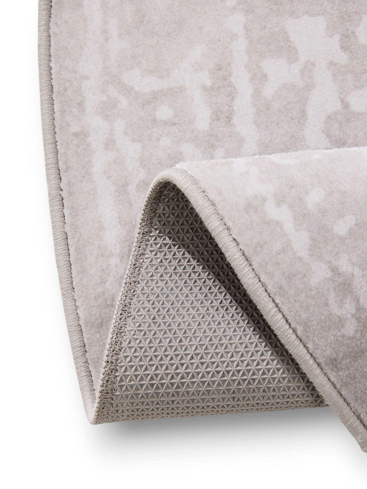 VINTAGE-TEPPICH Miray waschbar ø 160 cm rund - Taupe, Kunststoff (160/160cm) - benuta Nest