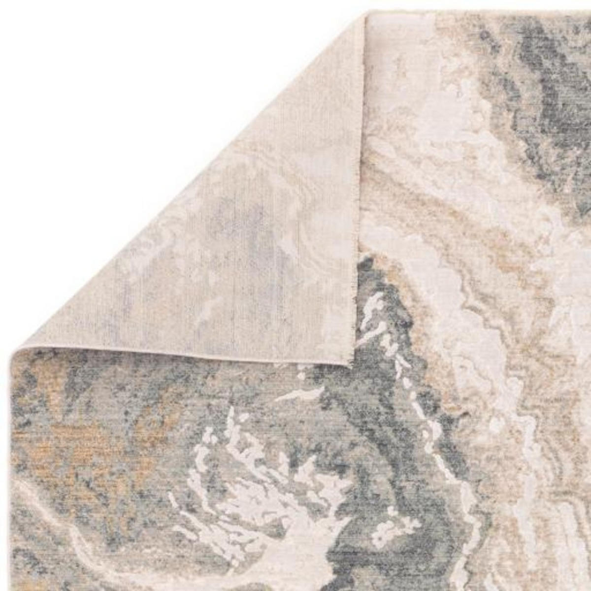 TEPPICH Velours abstrakt Marmoroptik pflegeleicht strapazierfähig Naturtöne SIENA-Elsa, Grau-Beige 200x300 cm - Grau, Textil (200/300cm) - KADIMA DESIGN