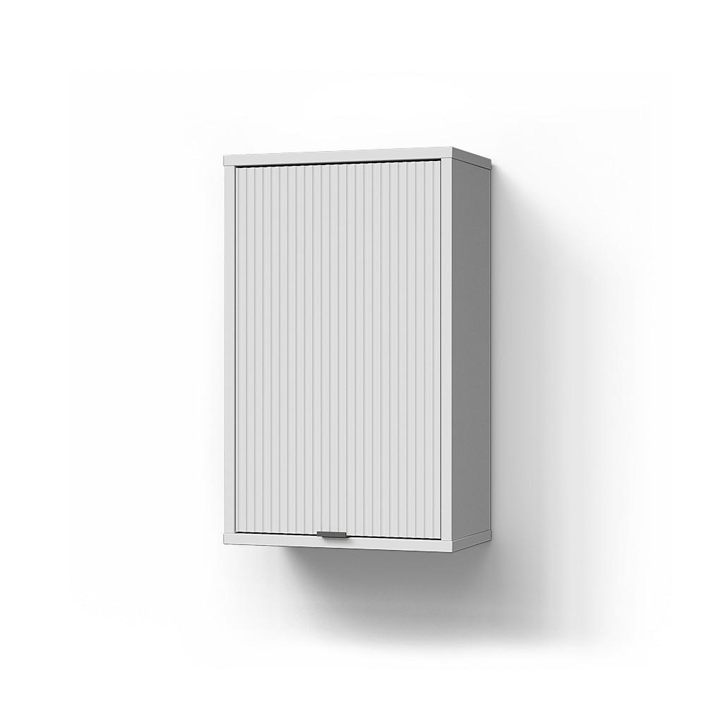 BADSCHRANK ATERNO Weiß 40 x 65 cm mit 2 Regalböden - Weiß, Holzwerkstoff (40/65/22.1cm) - Livinity®