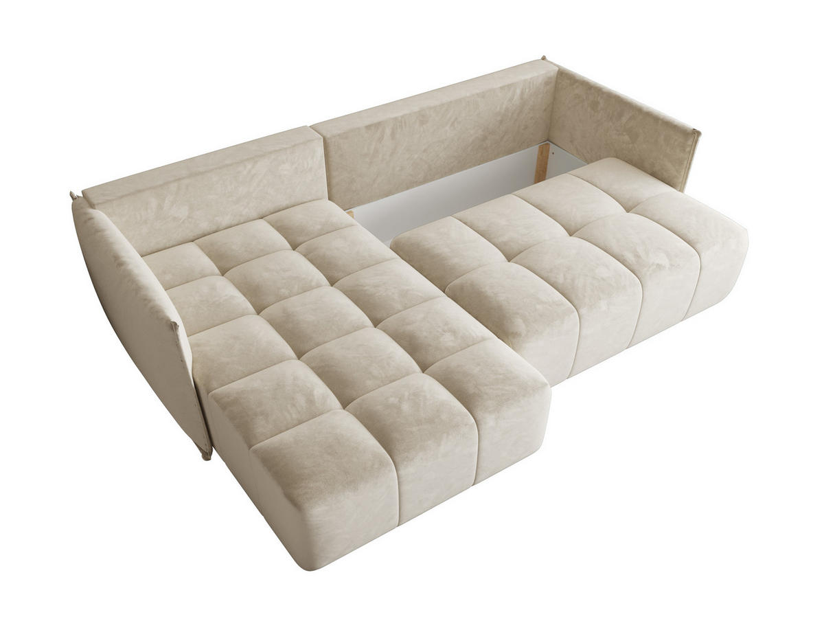 ECKSOFA Onil mit Schlaffunktion - Beige, Textil (242/190cm) - SIMKAM Furniture