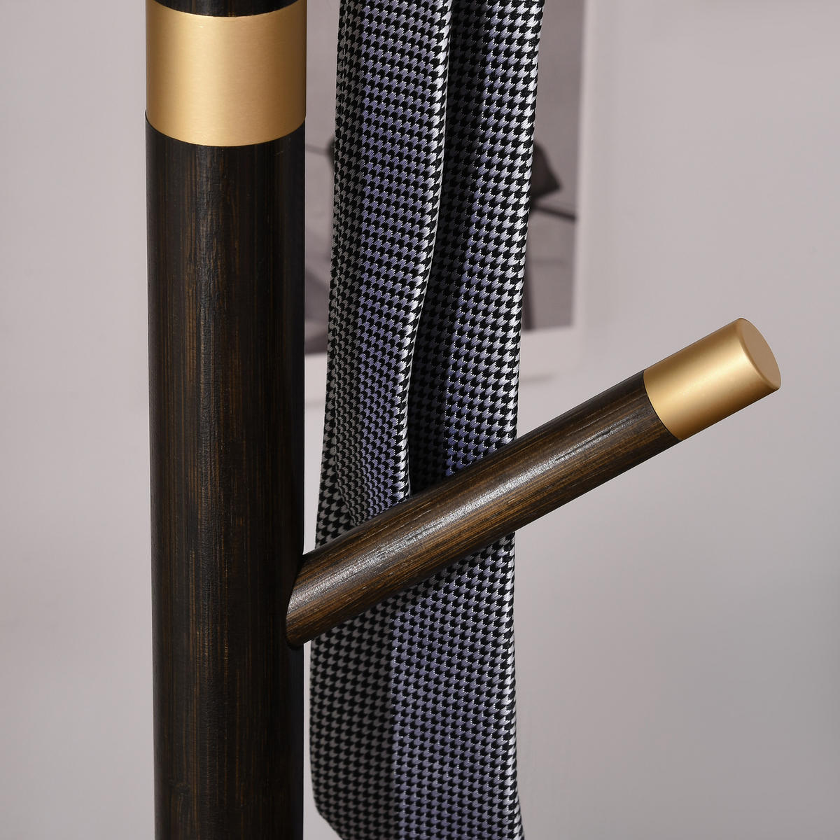 KLEIDERSTÄNDER - Walnussfarben, Holzwerkstoff/Metall (36/180/36cm) - HOMCOM