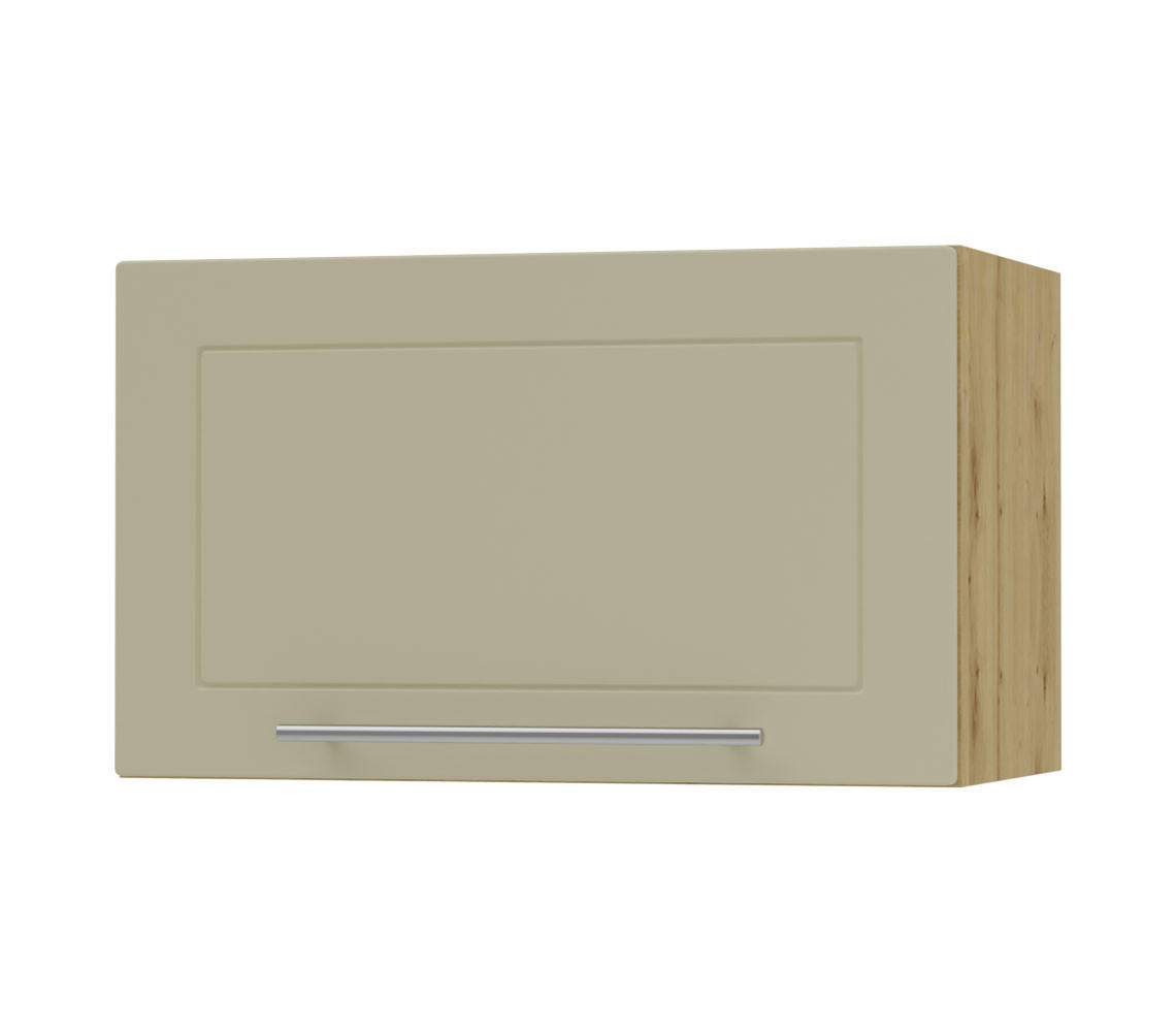 KLAPPHÄNGESCHRANK Kvantum W4B/60 Vanille Matt / Eiche Artisan Matt 60 / 32,5 / 36cm - Creme/Eiche Artisan, Holz/Holzwerkstoff (60/36/32.5cm) - Feldmann-Wohnen