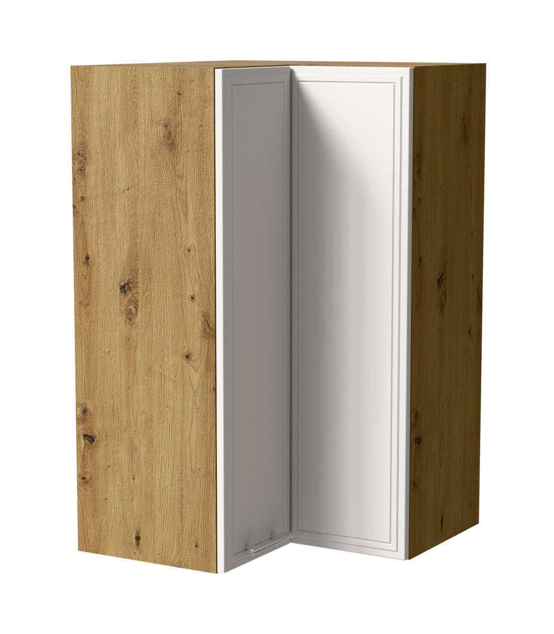 ECKHÄNGESCHRANK Salo W14/60 Eiche Artisan / Weiß Matt 60 / 60 / 96cm - Eiche Artisan/Weiß, Holz/Holzwerkstoff (60/96/60cm) - Feldmann-Wohnen