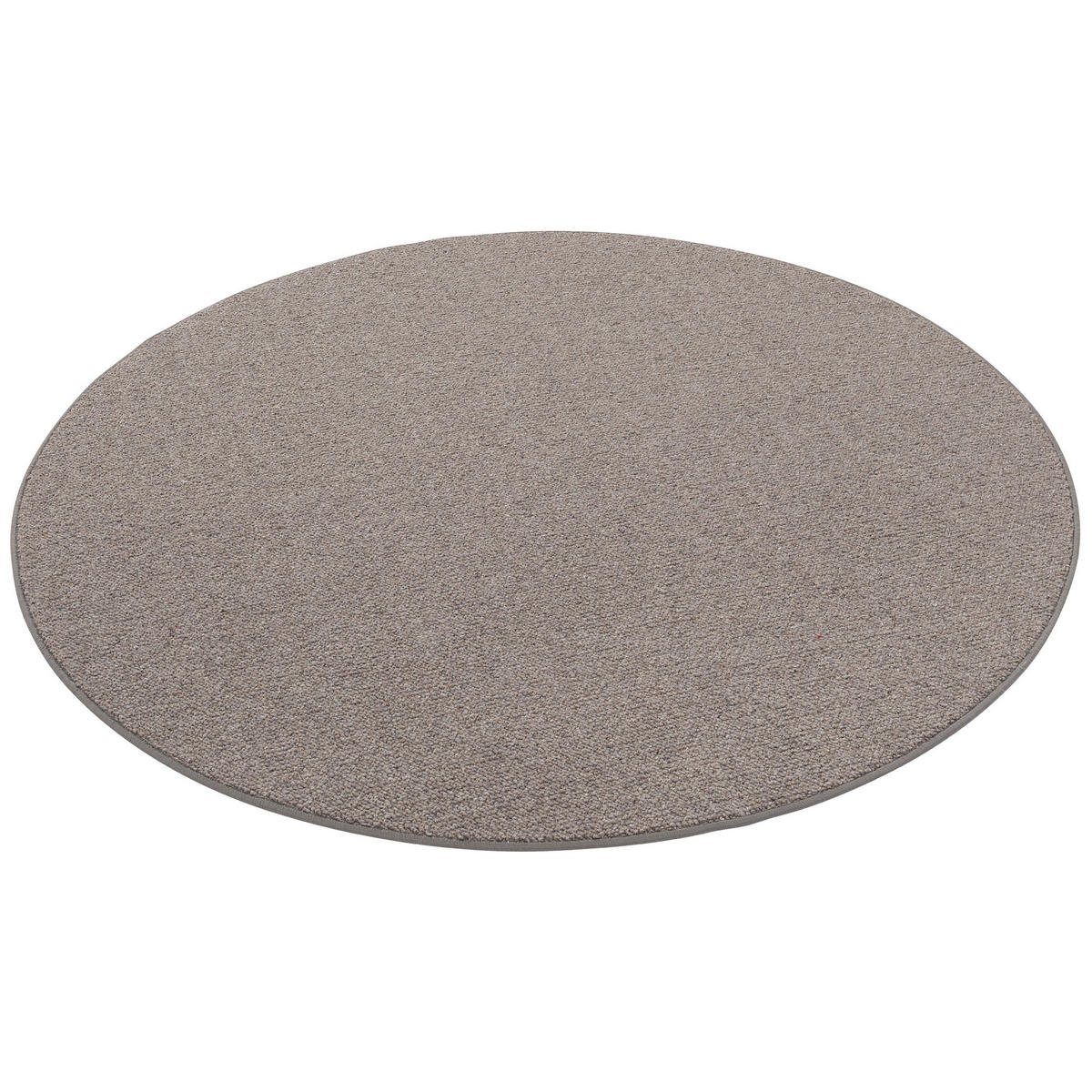 NATUR TEPPICH WOLLE BERBER RUND - Anthrazit, Textil (133/133cm) - Snapstyle