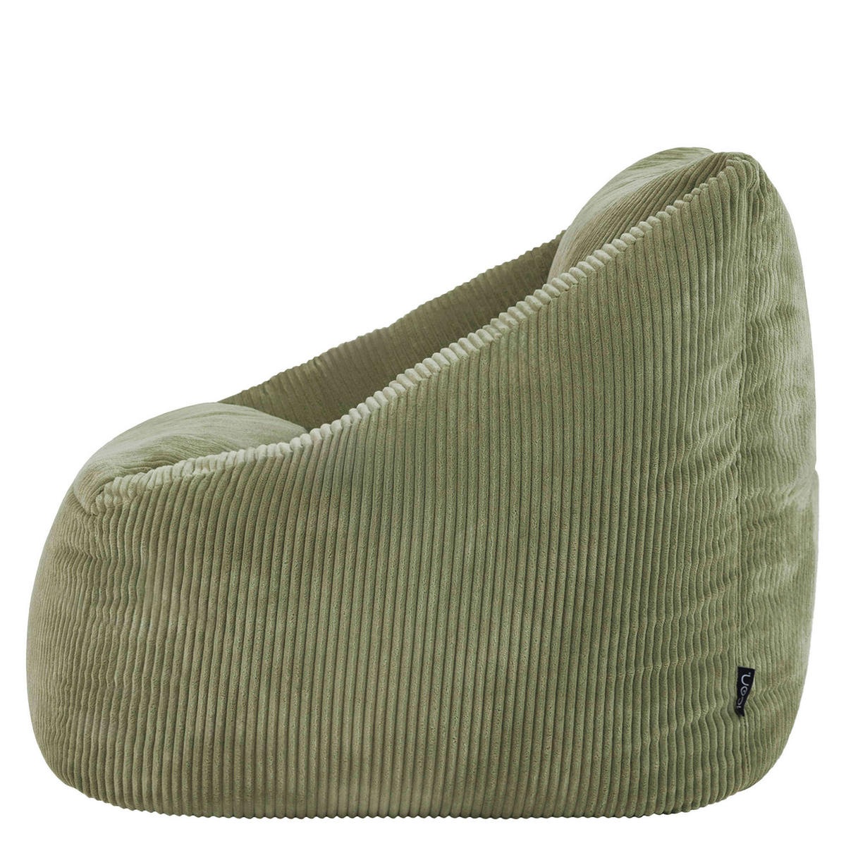 SITZSACK Cord Sessel Natalia - Salbeigrün, Textil (97/73/84cm) - icon