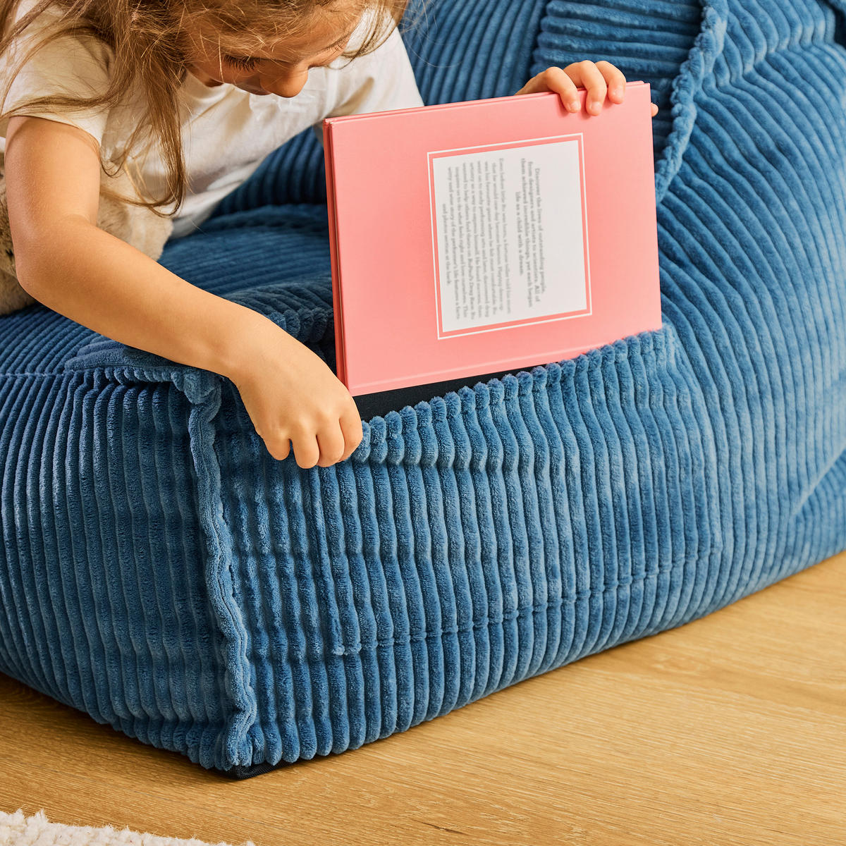KINDERSITZSACK Sofa Francesco - Blau, Textil (107/60/67cm) - icon
