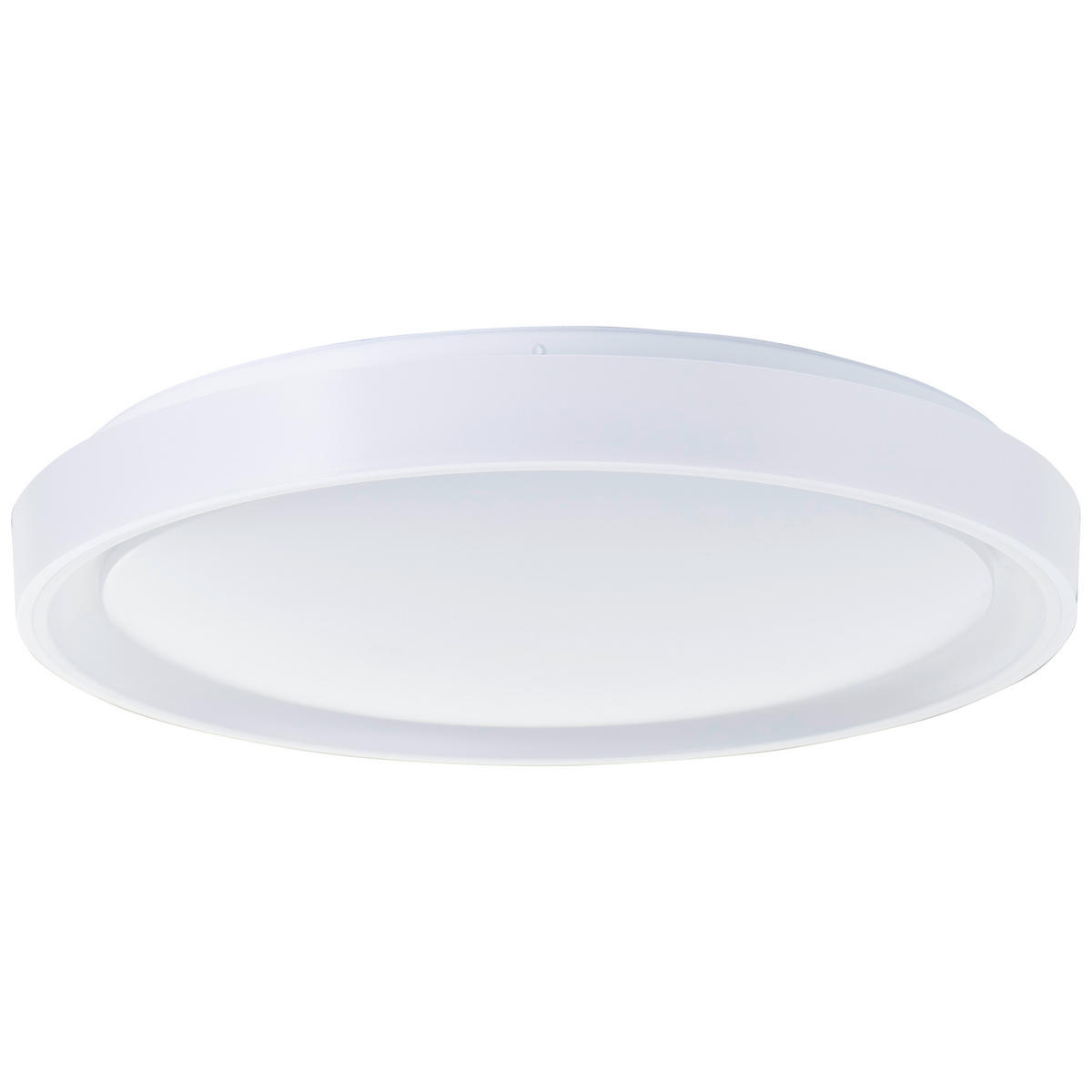 LED DECKENLEUCHTE Floco Weiß 49,5/49,5/7,5 cm - Weiß, Kunststoff (49.5/49.5/7.5cm) - Brilliant