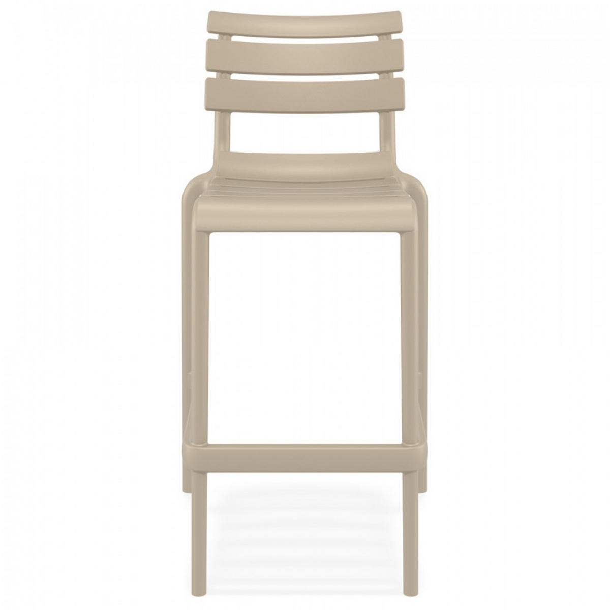 BARHOCKER Mol 53x105x55cm - Taupe, Kunststoff (53/105/55cm) - AlterEgo