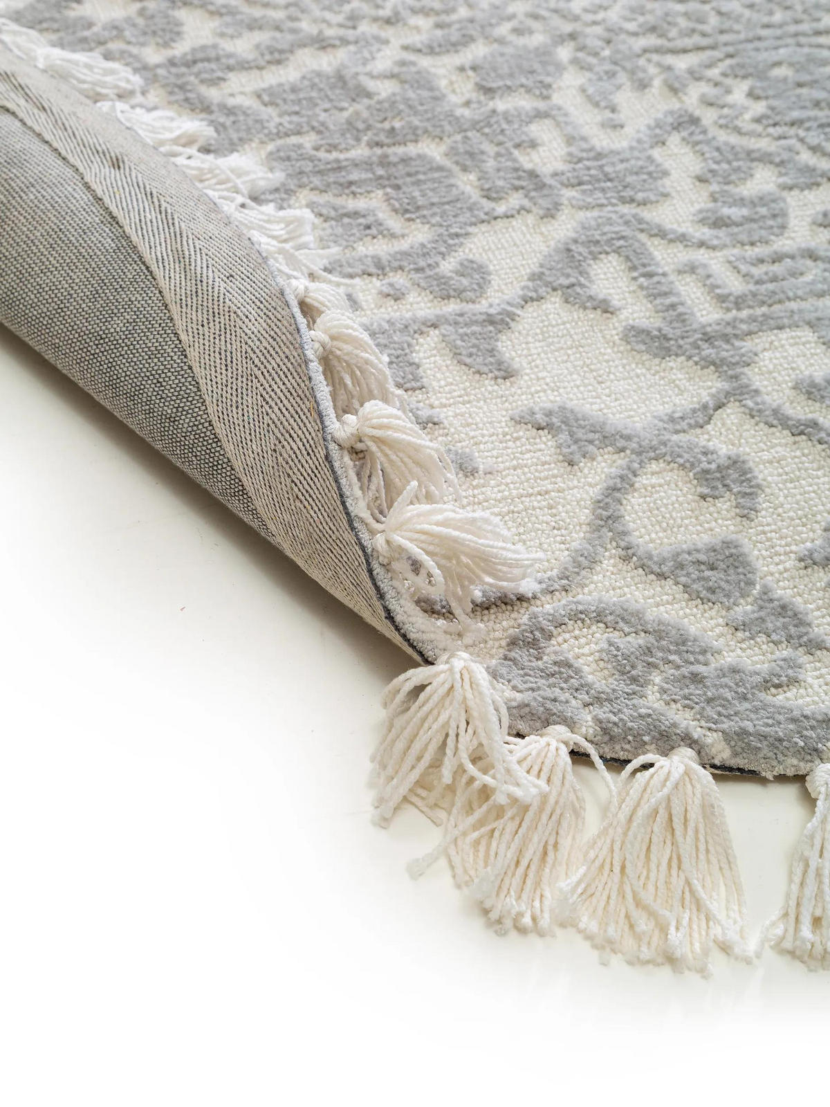 TEPPICH rund Elias Grau ø 150 cm rund - Grau, Textil (150/150cm) - benuta Nest