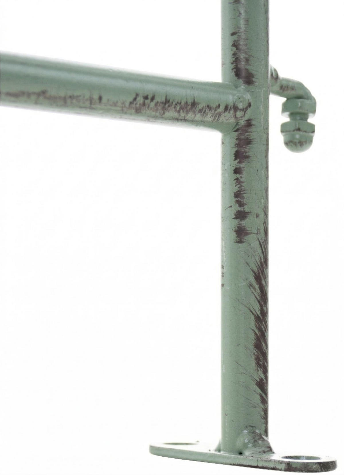 GARTENZAUN Metall Antik-Grün - Grün, Metall (124/116cm) - CLP