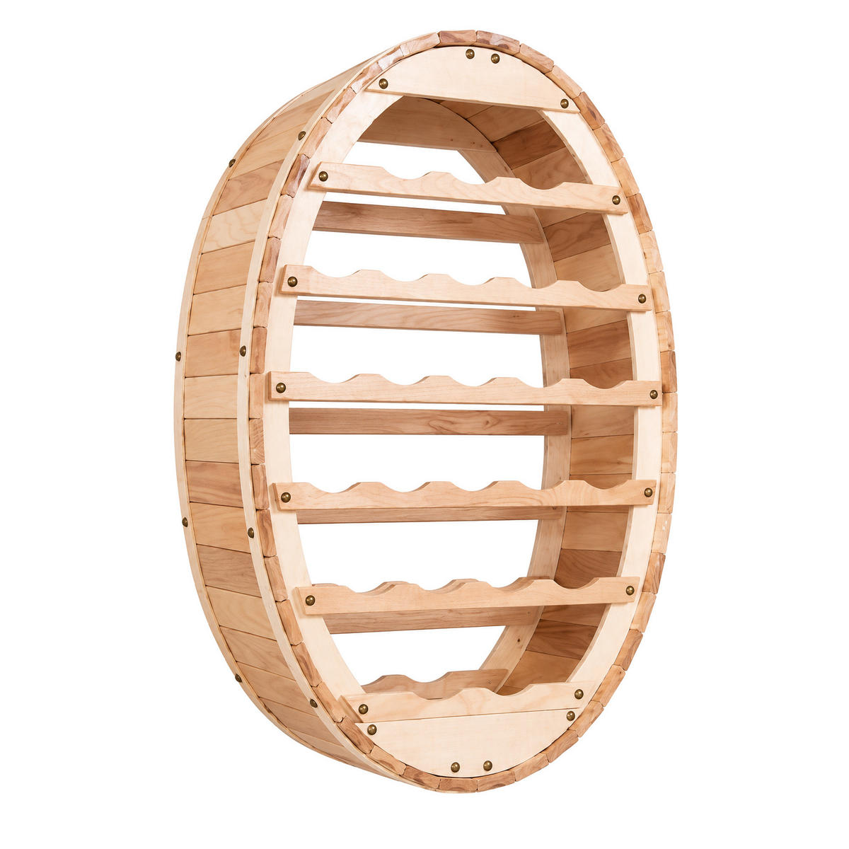 WEINREGAL für die Wand Holz 24 Flaschen - Braun, Holz (62/86/24cm) - DanDiBo
