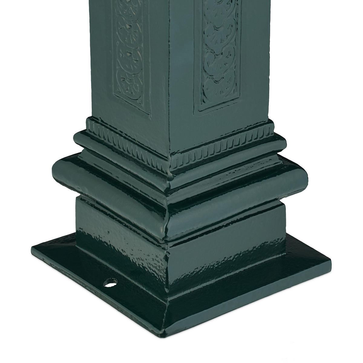 STANDBRUNNEN - Dunkelgrün, Metall (18.5/14/47cm) - Relaxdays