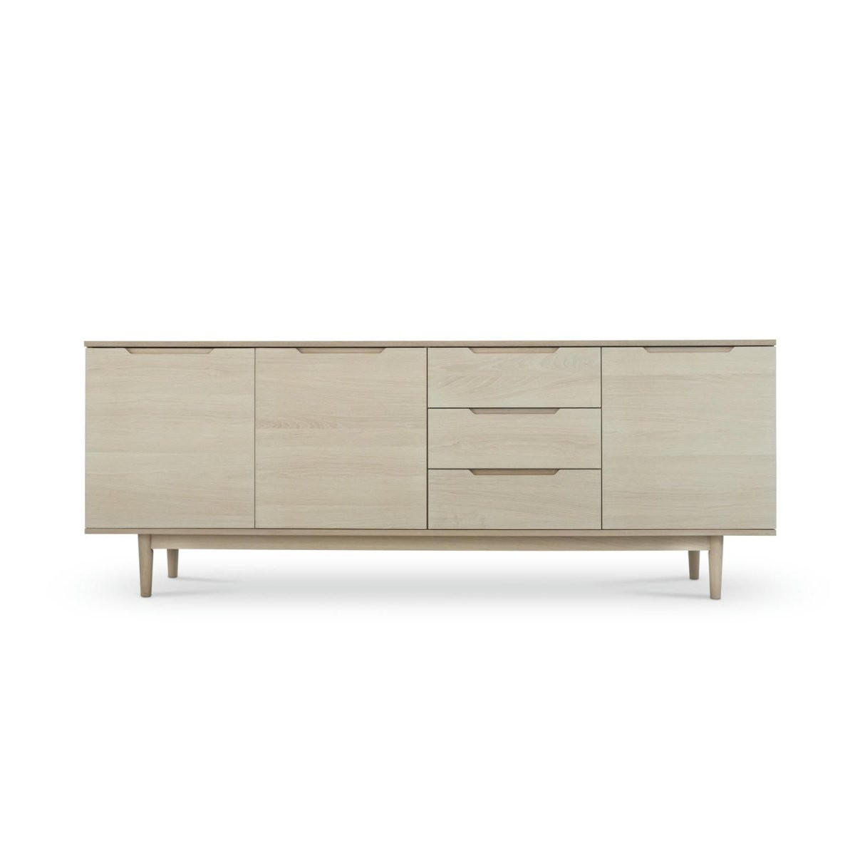 SIDEBOARD Eiche bianco - Eiche Bianco/Eichefarben, Holz/Holzwerkstoff (213/80/45cm) - Furnhouse