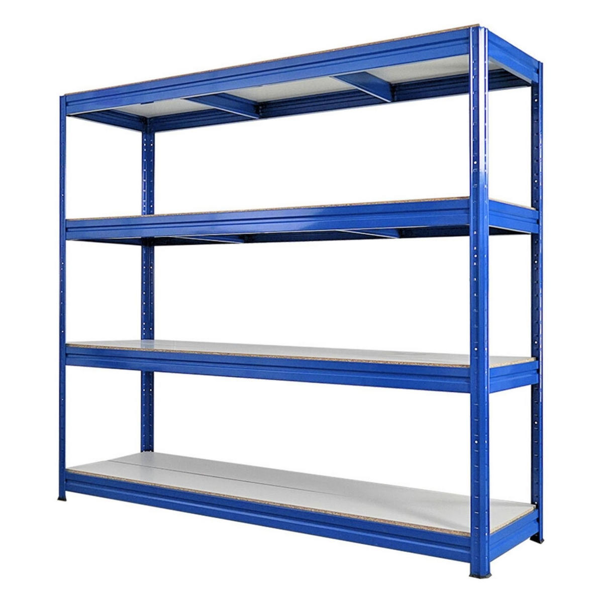 SCHWERLASTREGAL Dino 2er-Set 180x200x60cm Melamin-Ebenen Blau - Blau, Metall (400/180/60cm) - PROREGAL