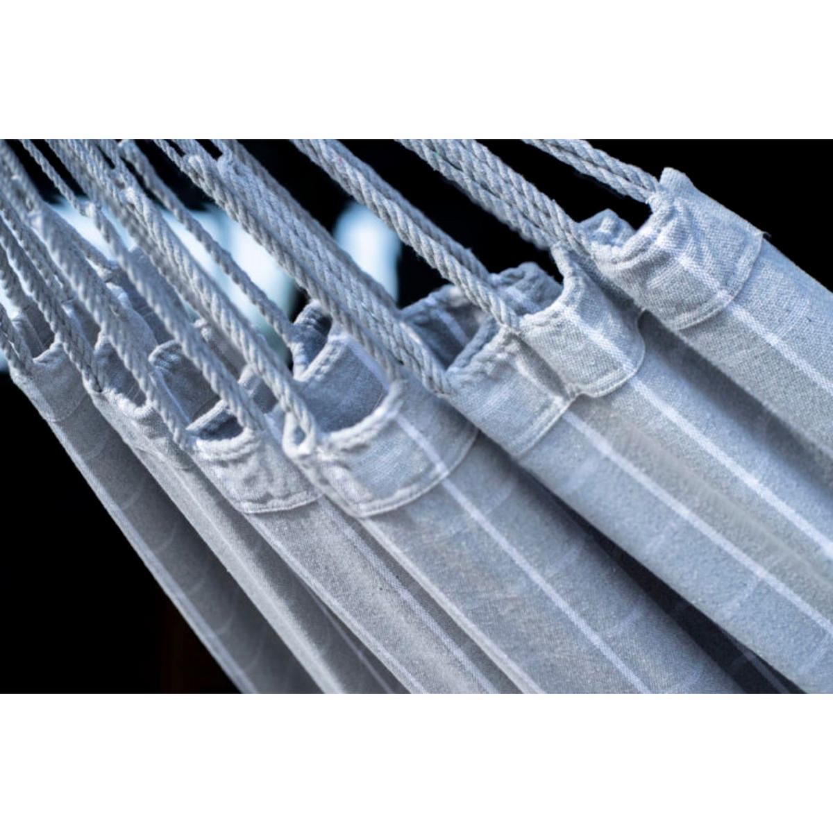 HÄNGEMATTE mit Gestell, 2 Personen, XXL, 200 kg, Metall, Catargo Grau, einfache Montage - Grau, Metall (370/130/120cm) - Potenza