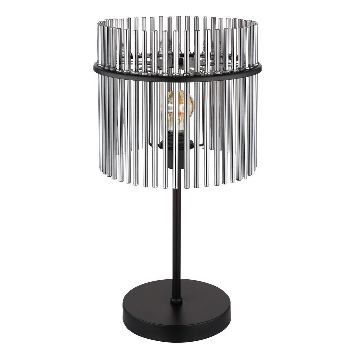 TISCHLEUCHTE Metall Rauchfarben - Grau, Glas (30/30/54.5cm) - Globo Lighting