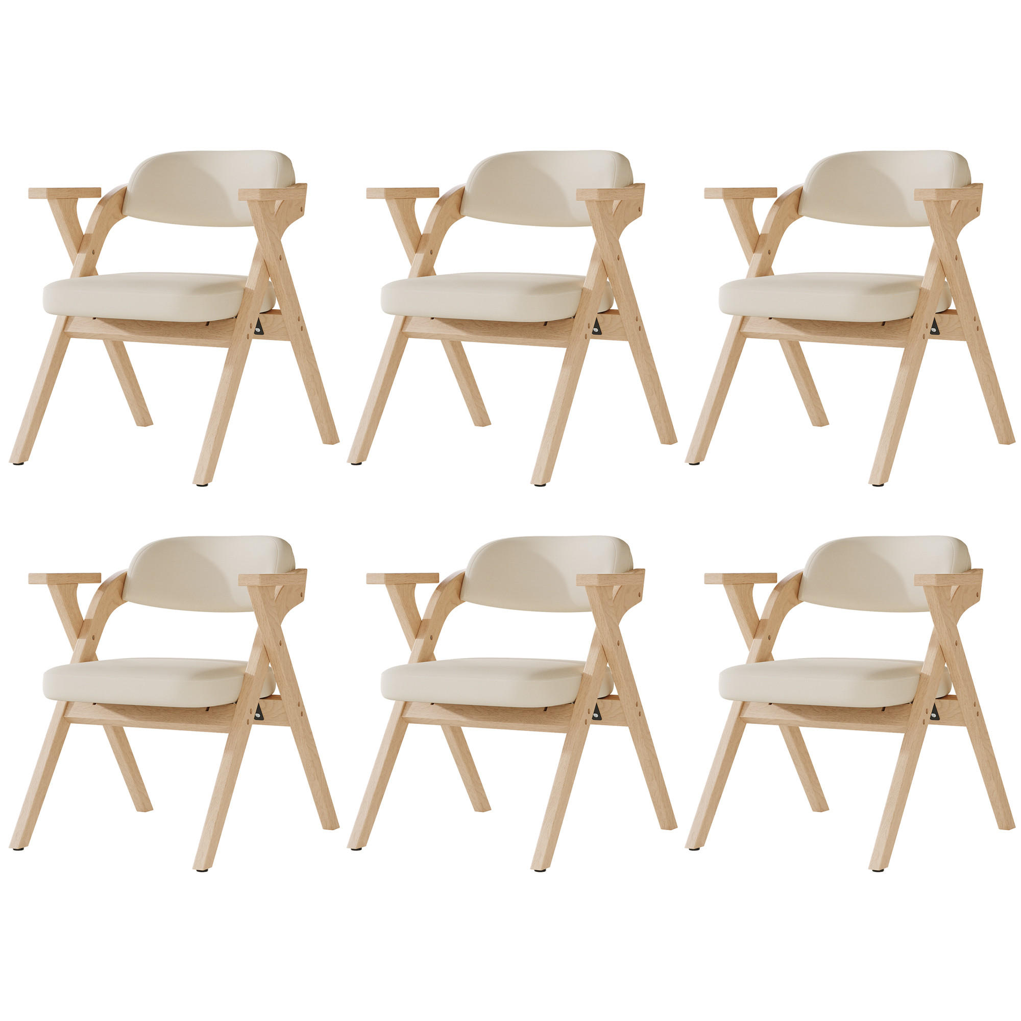 Pangivo Esstuhl Beige 64.5x76x66.5 cm