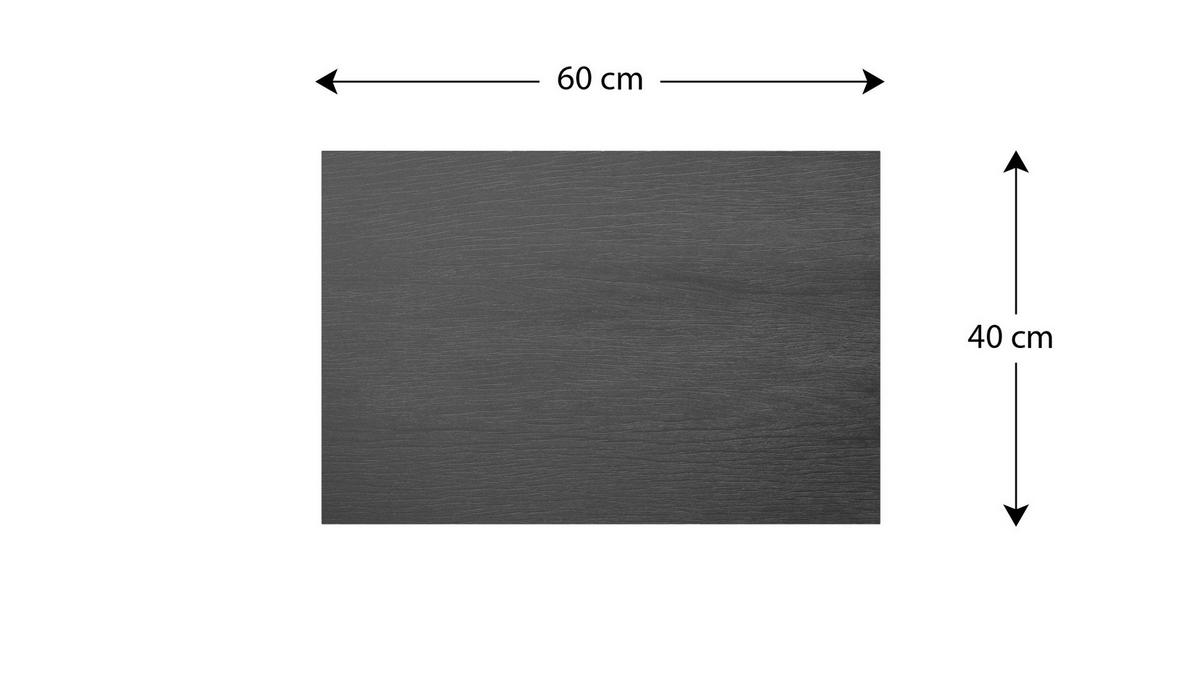 MAGNETTAFEL GRAUES HOLZ 60x40cm MetalBoards - Schwarz, Metall (60/40/1.8cm) - ALLboards
