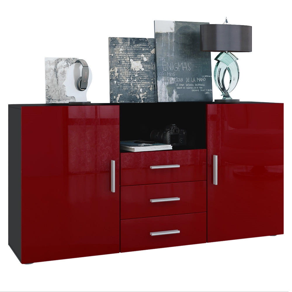 Vladon Sideboard Bordeaux 138.5x71.5x35 cm