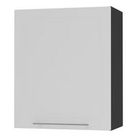 KÜCHENHÄNGESCHRANK Kvantum W2/60 Weiß Matt / Schwarz Matt 60 / 32,5 / 72cm - Schwarz/Weiß, Holz/Holzwerkstoff (60/72/32.5cm) - Feldmann-Wohnen