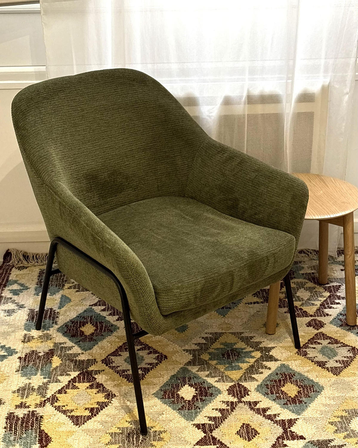 KŘESLO Zelené Veddige - černá/zelená barva, textil (74/85/82cm) - Beliani