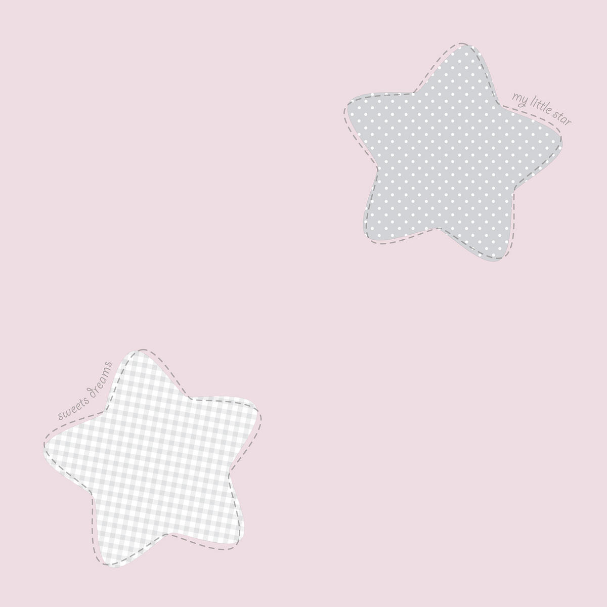 TAPETE Sterne 53 cm x 10 m - Pink, Papier (53/0.1cm) - Sanders & Sanders