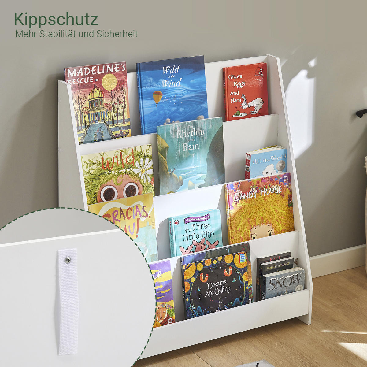 KINDERREGAL Weiß - Weiß, Holzwerkstoff (80/88/32cm) - SoBuy