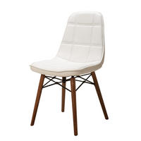 STUHL DENVER mit Holzbeinen - Weiß, Holz/Textil (46/85/46cm) - Stuhlmann