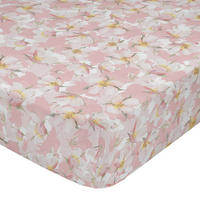 SPANNBETTTUCH spring blossom 140x200x32 cm mehrfarbig - Multicolor, Textil (140/200cm) - Happy Friday