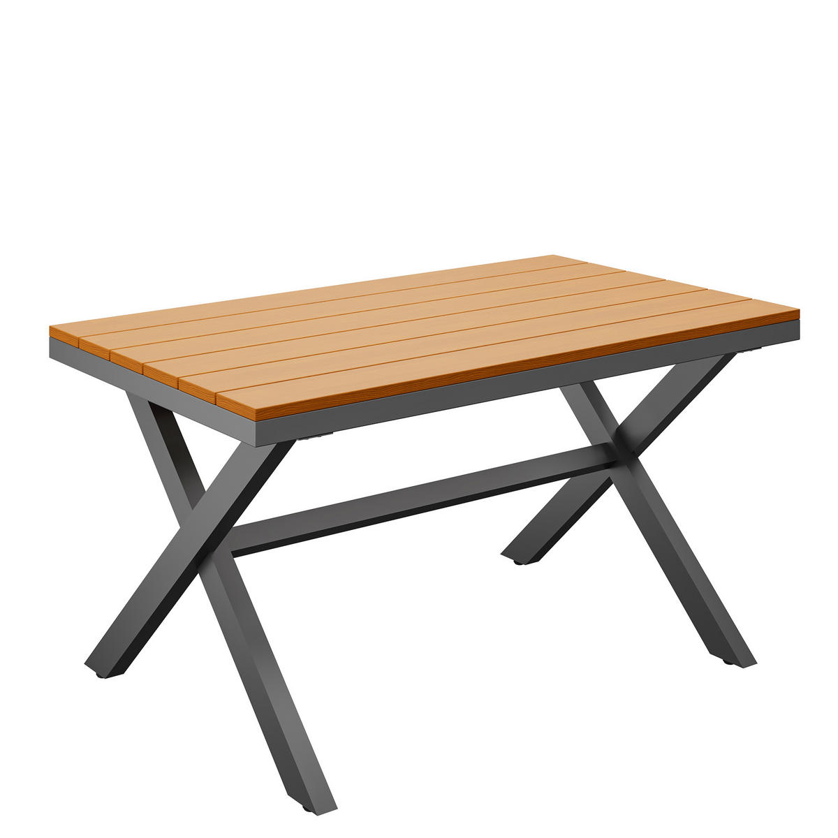 GARTENSETS aus Eisen Beige mit modularer Sitzgruppe im X-Design - Beige, Metall - Modfu