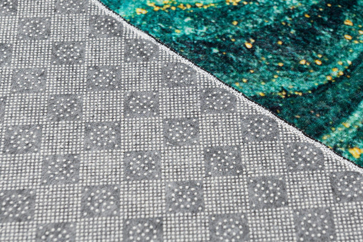 TEPPICH TOSCANA Petrol 120/170 cm - Petrol, Textil (120/170cm) - Tapiso