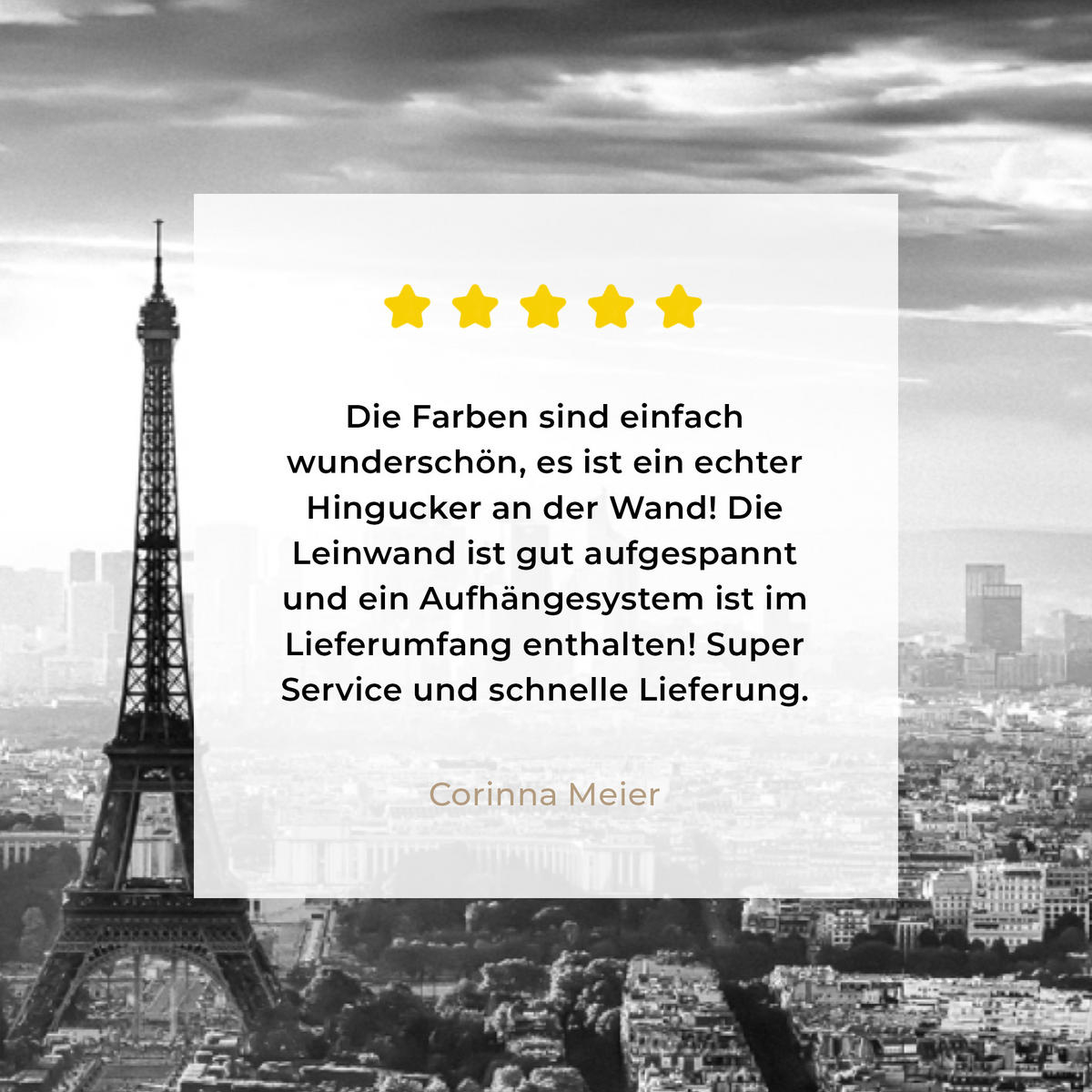 LEINWANDBILD Paris - Skyline - Eiffelturm - Stadt - Wolken 30x20 cm - Dunkelgrau, Textil (30/20cm) - MuchoWow