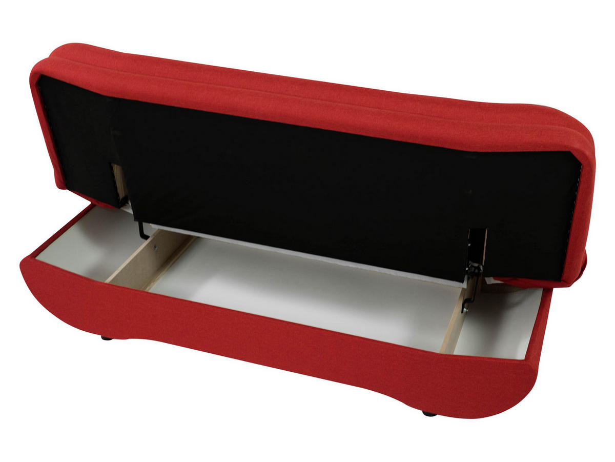 SCHLAFSOFA Weronika Premium - Hellbraun/Schwarz, Holz/Kunststoff (200/95/90cm) - MIRJAN24