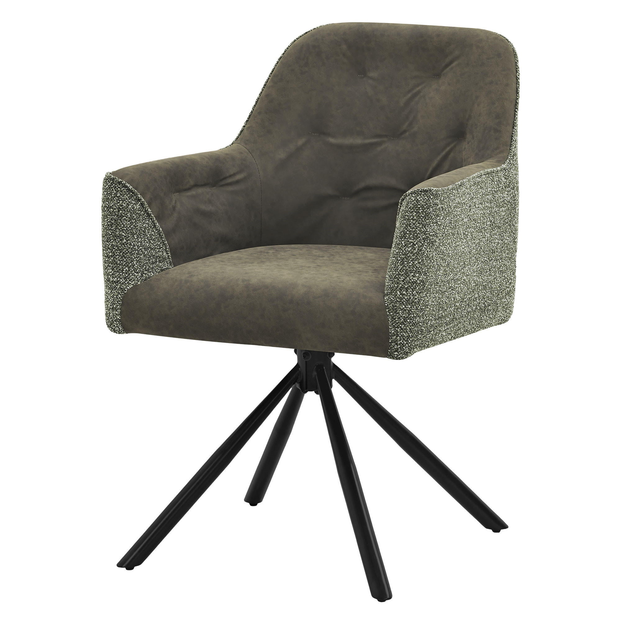 Ml-Design Esszimmerstuhl Grün 62x87x65 cm