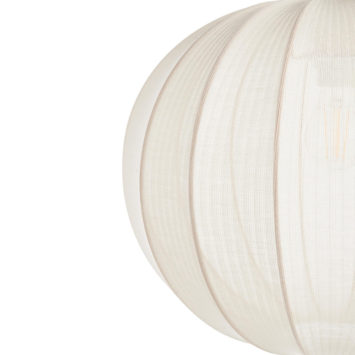 HÄNGELEUCHTE Weiß Marieta - Weiß, Textil (35/35/82cm) - Beliani