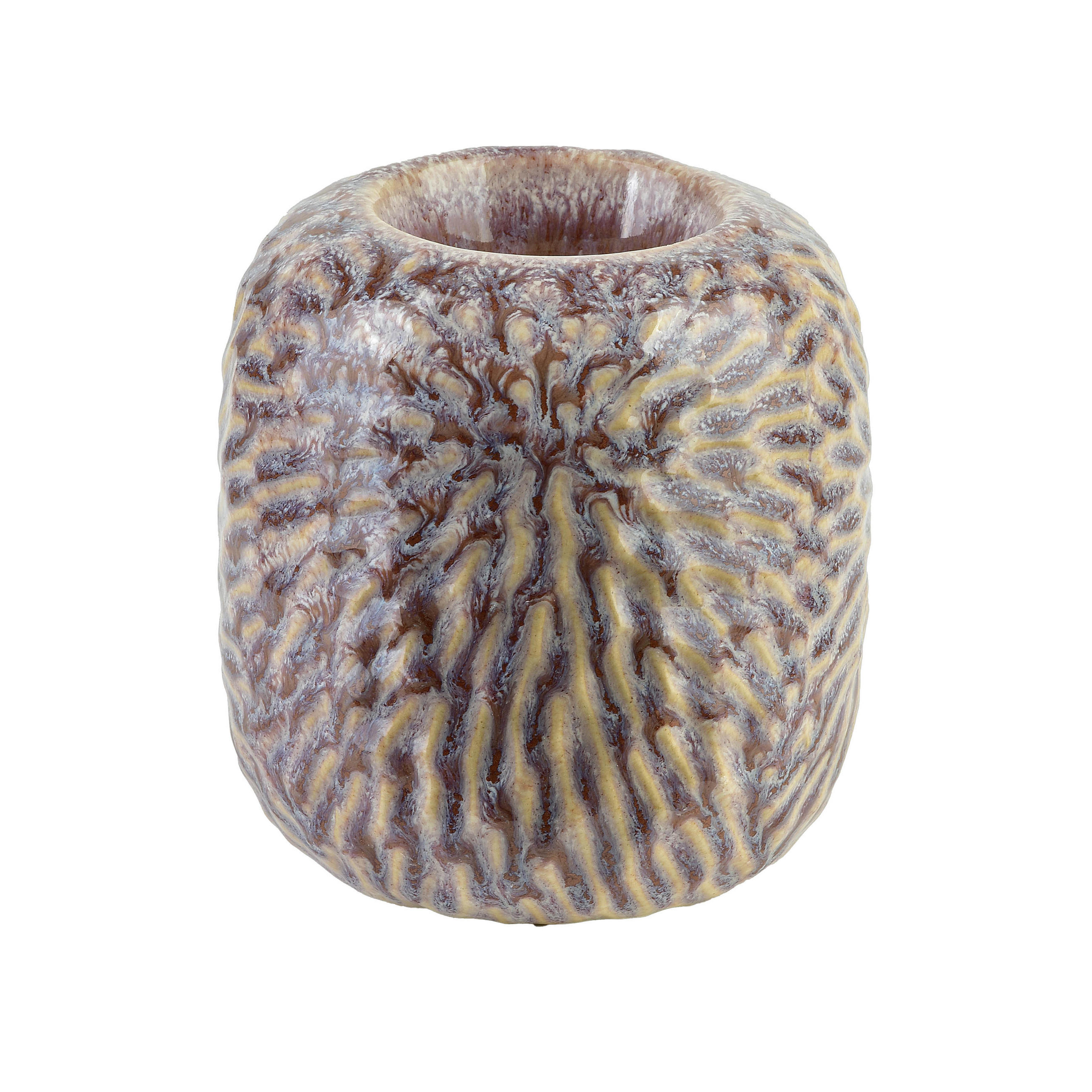 TEELICHTHALTER Yarine Braun 10/10/11 cm Keramik - Braun, Keramik (11cm) - Mondex
