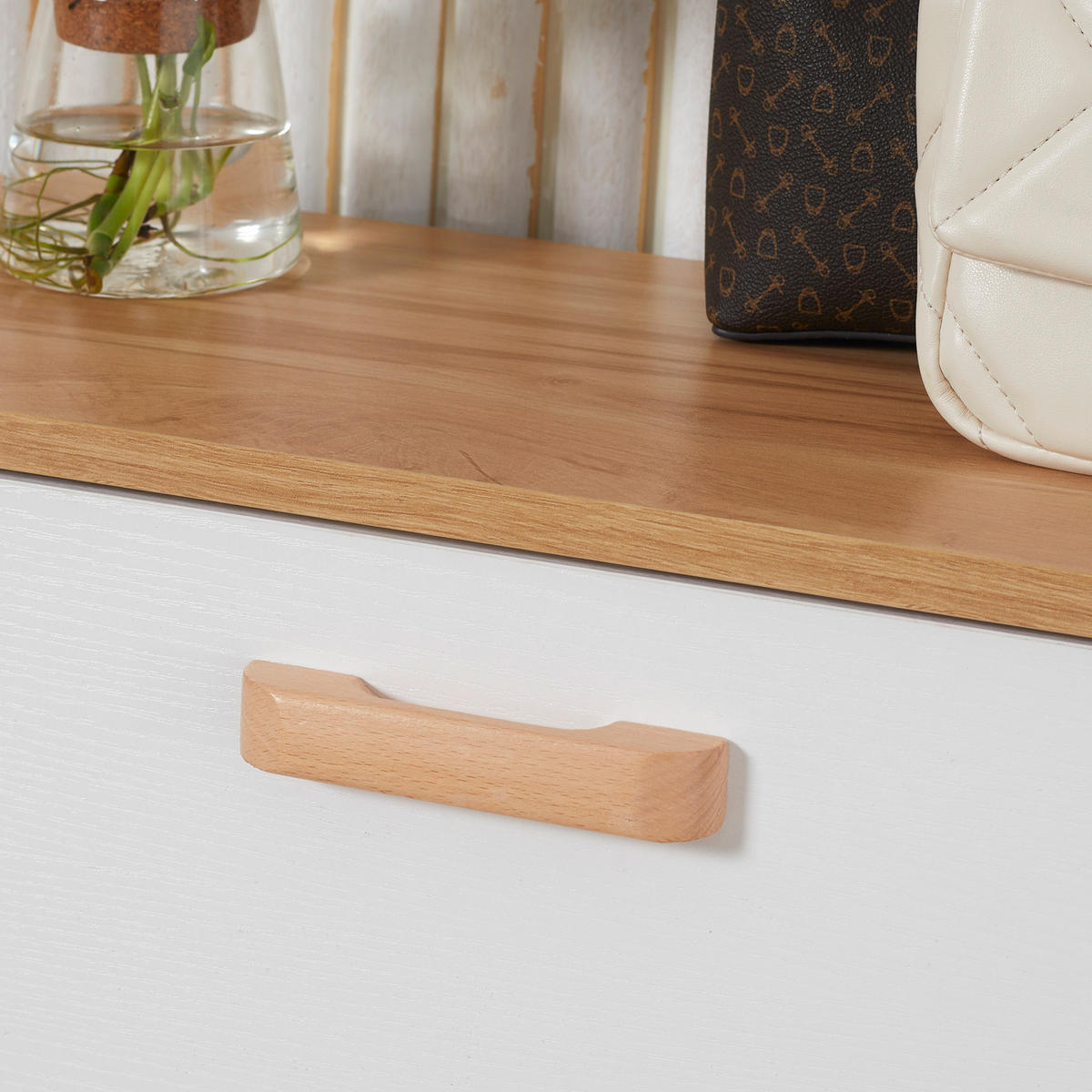 SCHUHSCHRANK DE-14983 3 Klapptüren mit verstellbaren Böden Weiß - Weiß, Holzwerkstoff (70/122/23.5cm) - ComfortXL