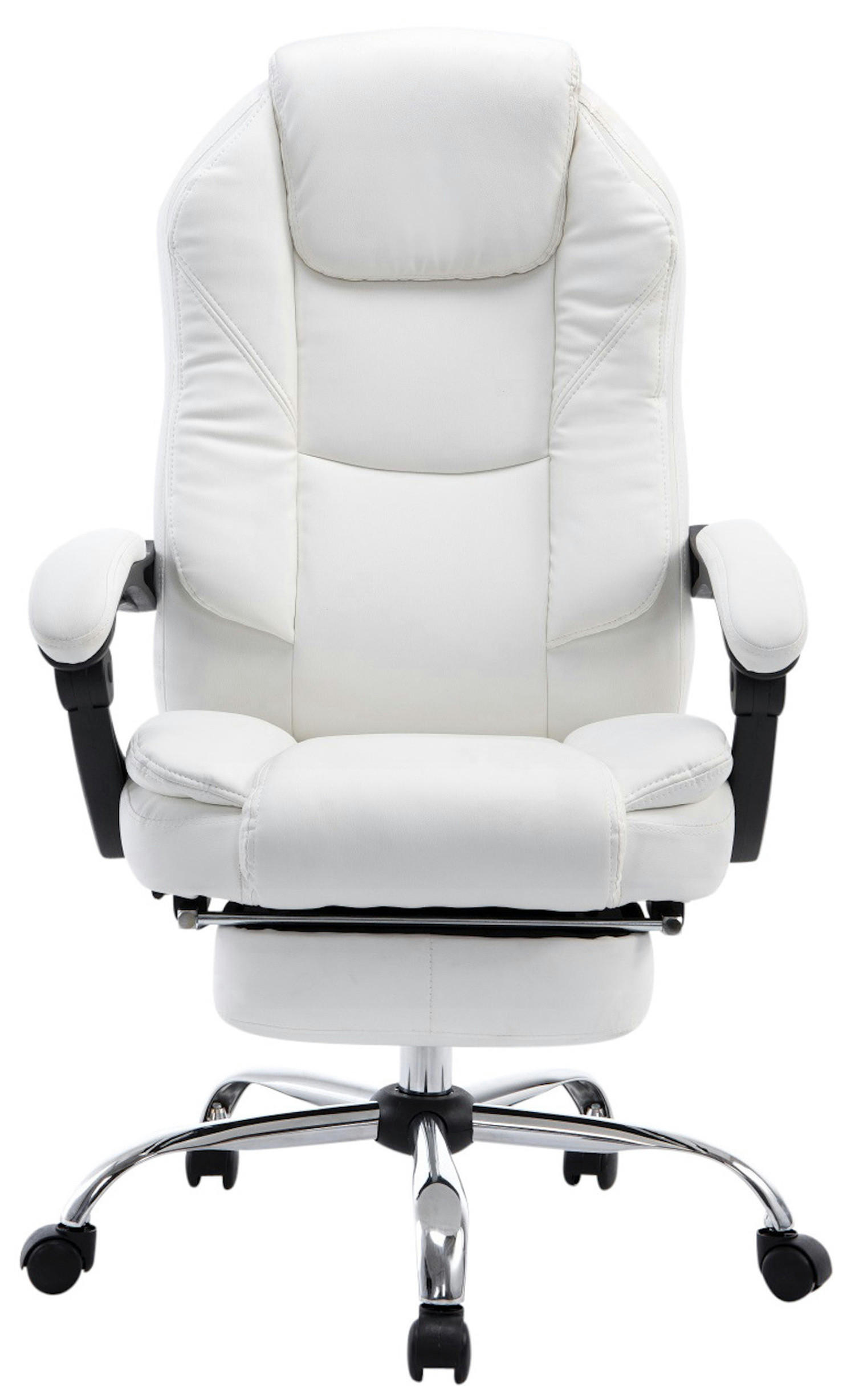 BÜROSTUHL Castan, Weiß - Weiß, Textil/Metall (67/124/64cm) - TPFLiving