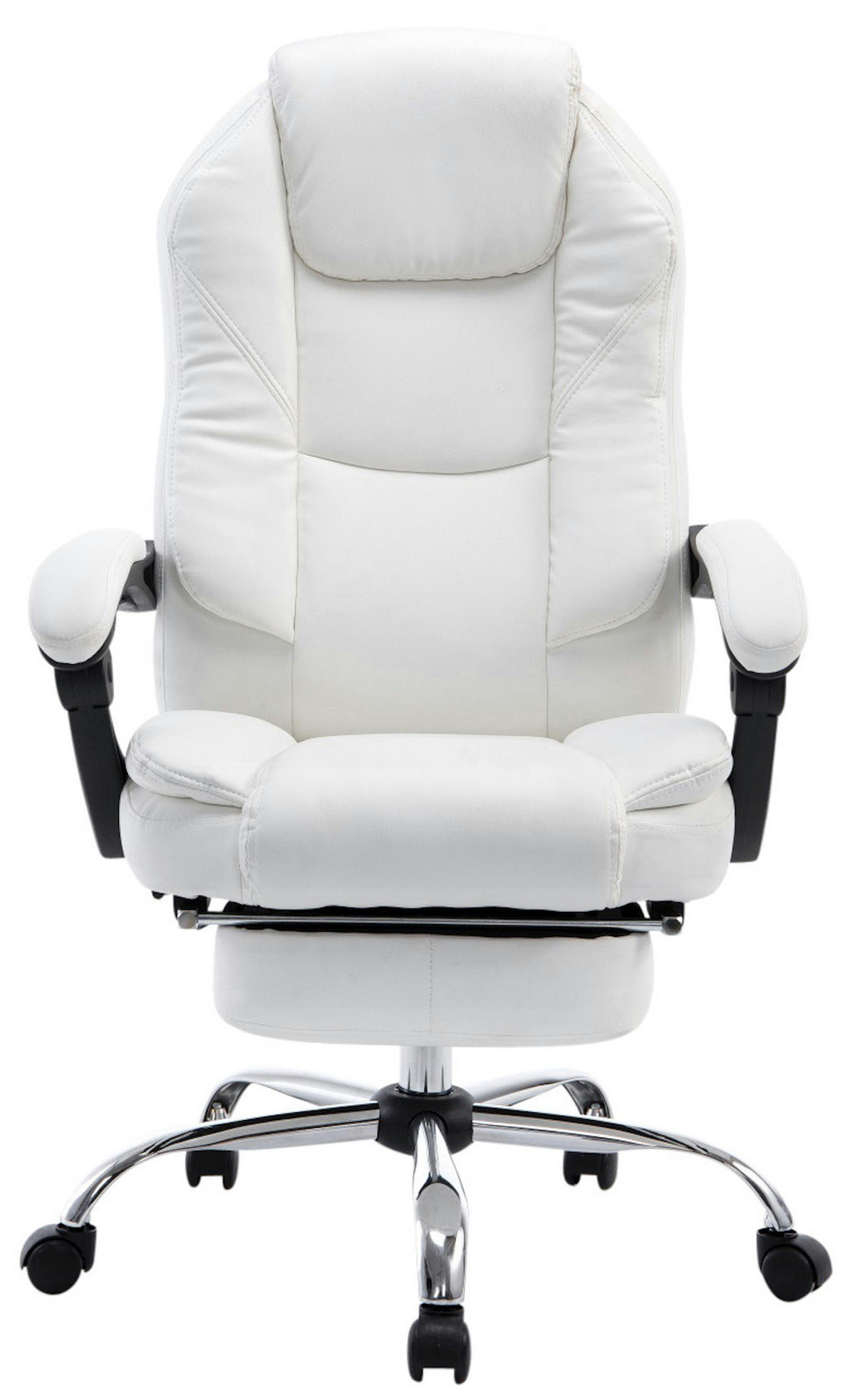 BÜROSTUHL Castan, Weiß - Weiß, Textil/Metall (67/124/64cm) - TPFLiving