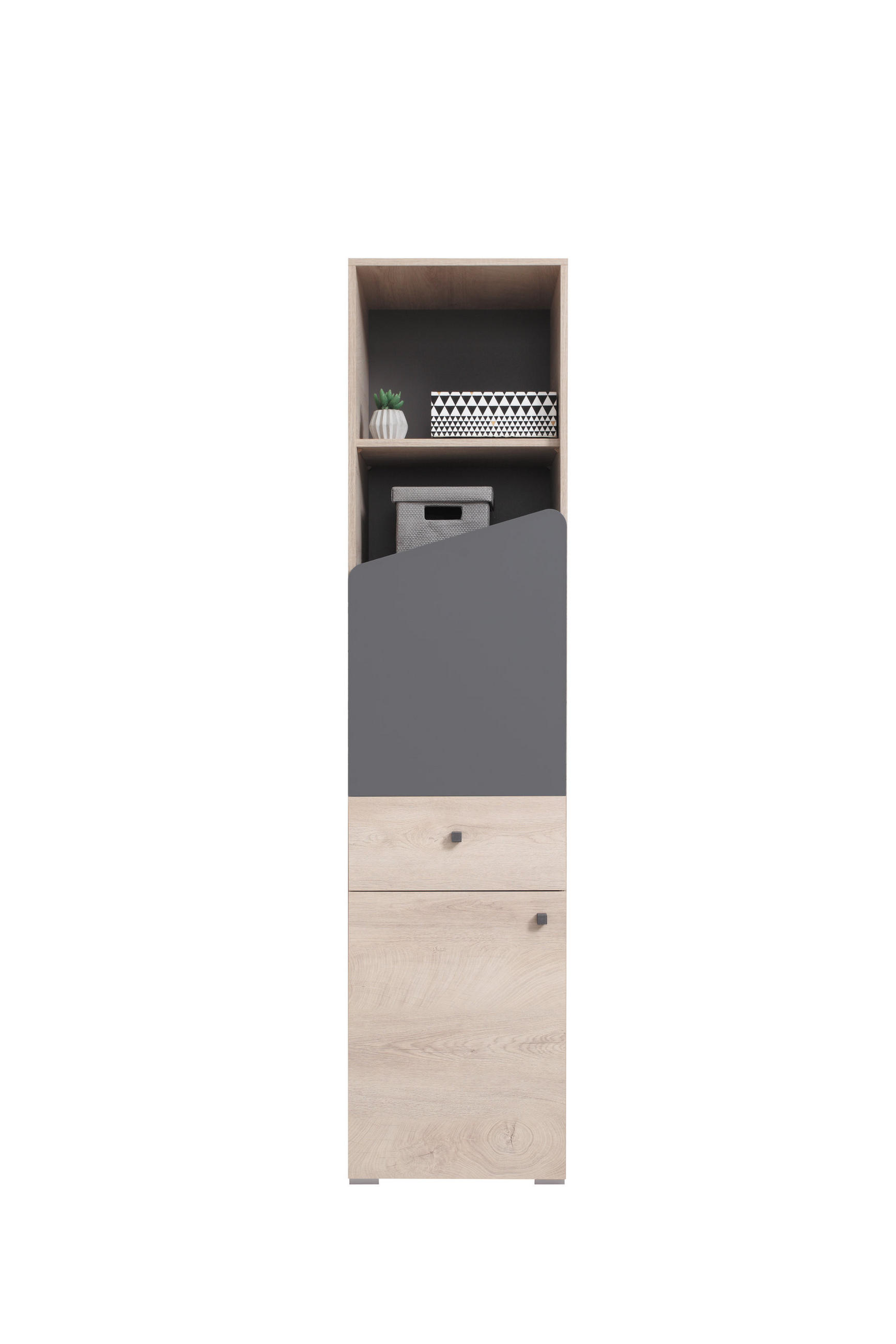 Masseno Bücherregal Eiche 45x190x40 cm