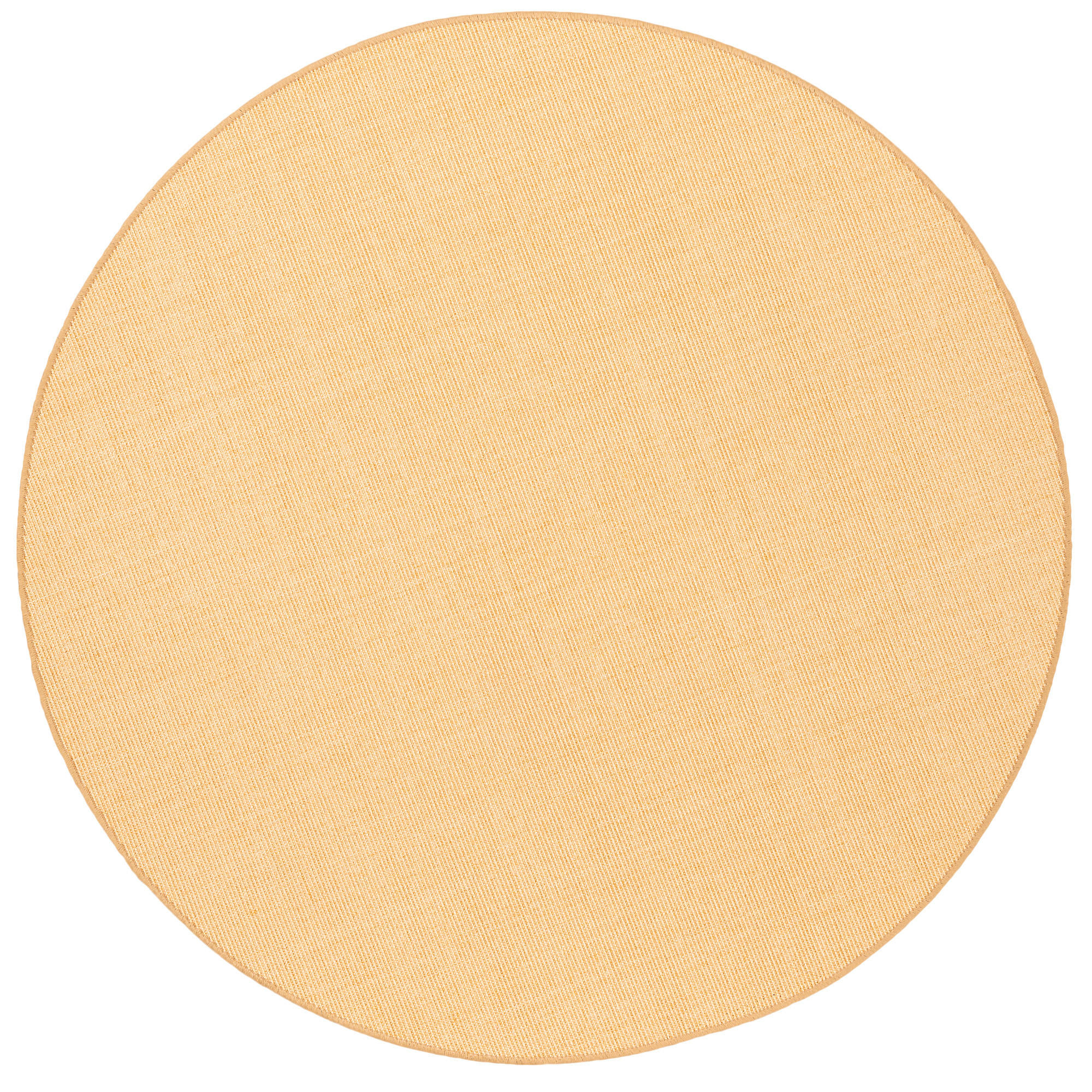 SISAL NATUR TEPPICH RUND - Honig, Textil (133/133cm) - Snapstyle