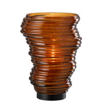 VASE TORNADI - Glas - Braun - L - Ø 20 cm - Braun, Glas (27.5cm) - J-Line