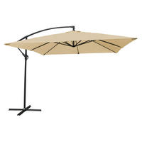 SONNENSCHIRM Molokai Beige 270/270/250 cm - Beige, Textil (270/270cm) - Happy Garden