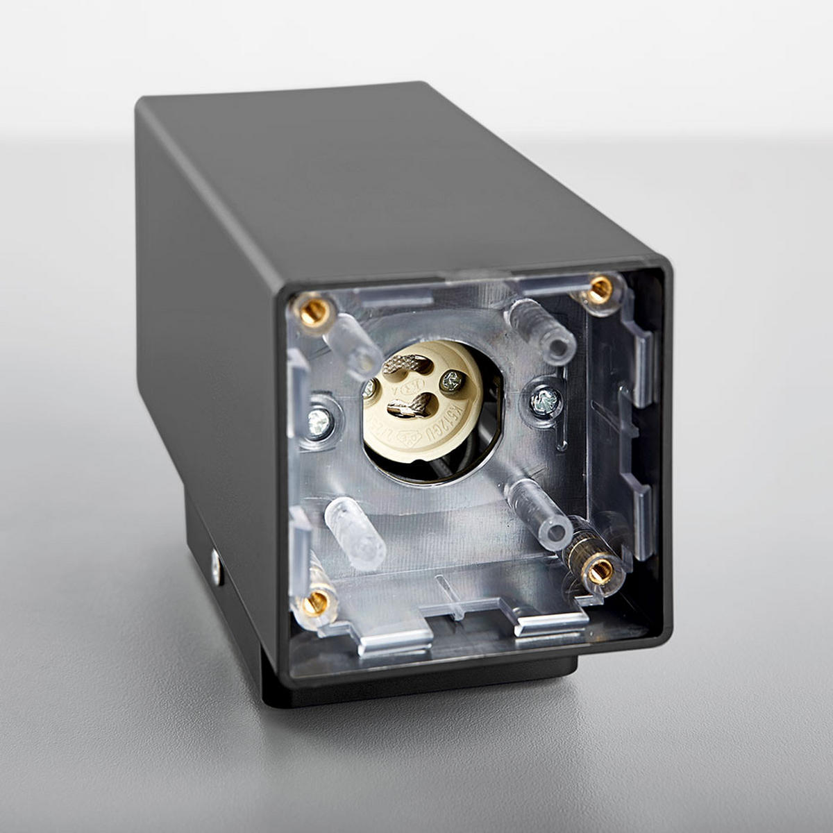 LED AUSSENWANDLEUCHTE Edelstahl Anthrazit 2-flammig - Anthrazit, Metall (9.9/7.6/18.6cm)