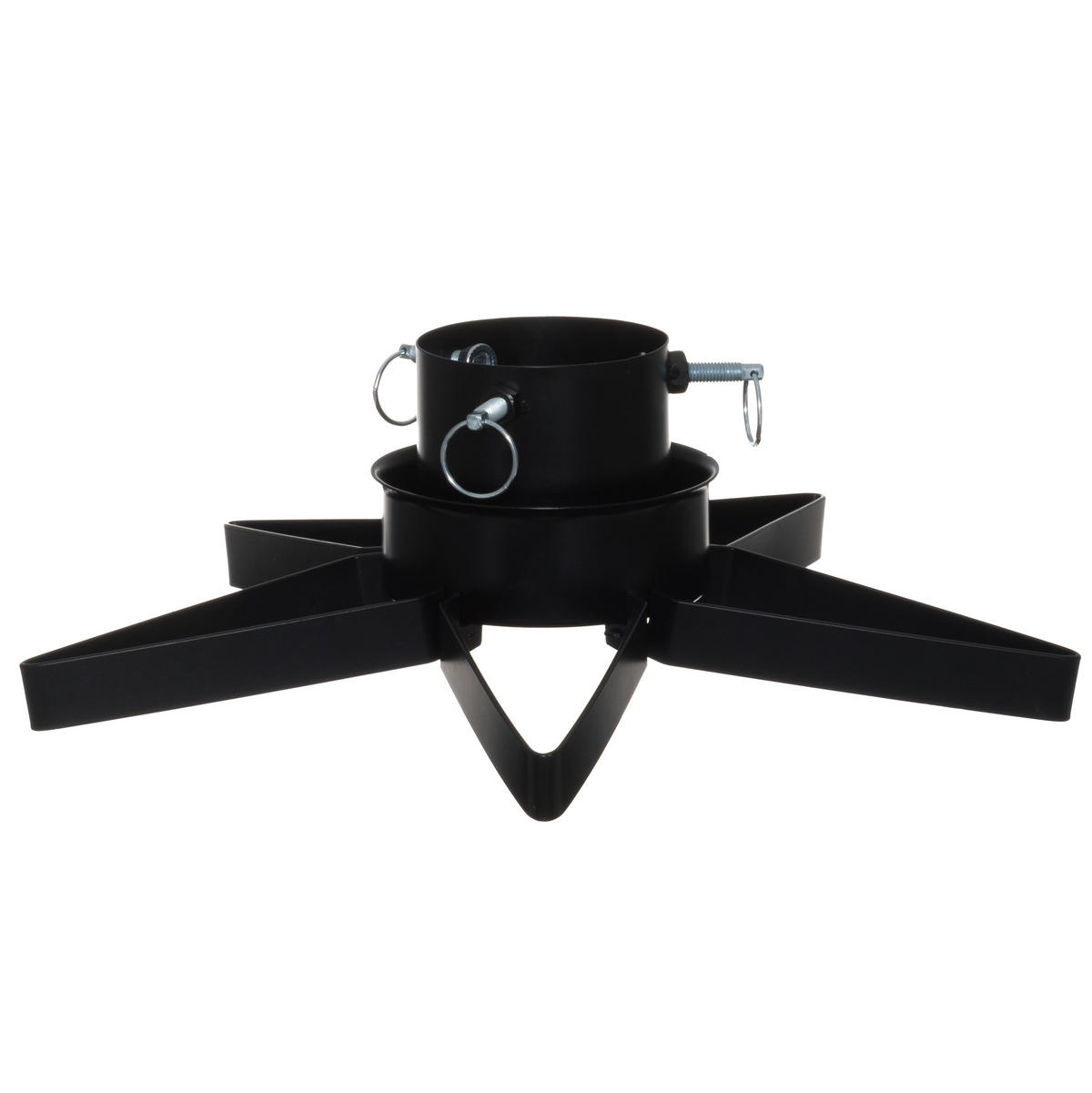 CHRISTBAUMSTÄNDER Metall Star - Schwarz, Metall (47/14.5cm)
