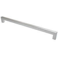 MÖBELGRIFF BA 480mm, Küchengriff Edelstahl gebürstet, Türgriff eckig - Grau, Metall (1.4/3.5/49.4cm)